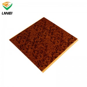 Chinese wholesale Hot Stamp Pvc Ceiling Panel - 40cm pvc panel glossy design for iraq market – Liwei